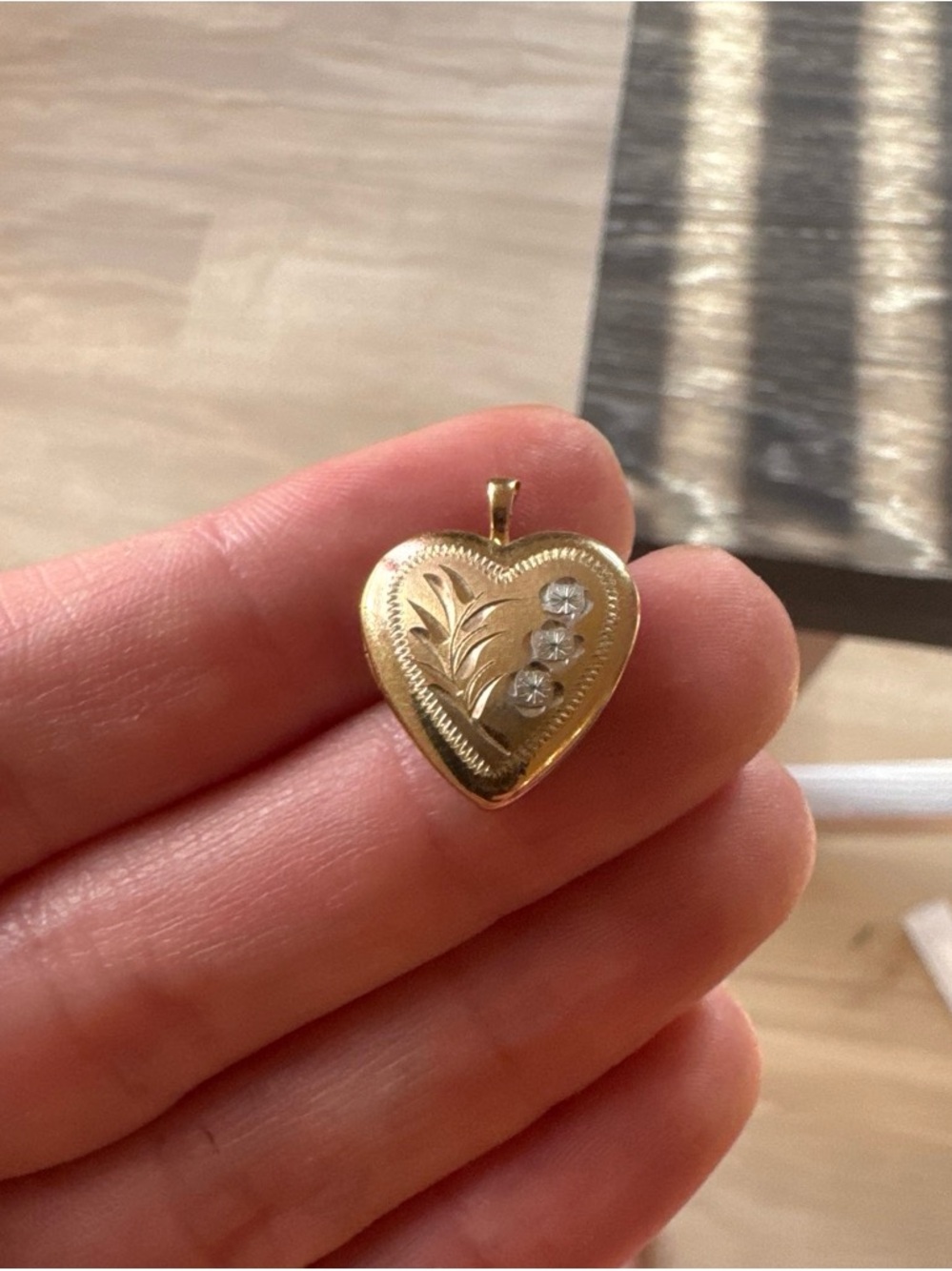 Vintage 14k gold filled PPC Heart Locket Women's Jewelry